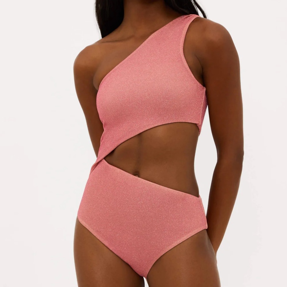 {Beach Riot} Brand New Celine One Piece Sugar Plum Shine One Piece Swimsuit